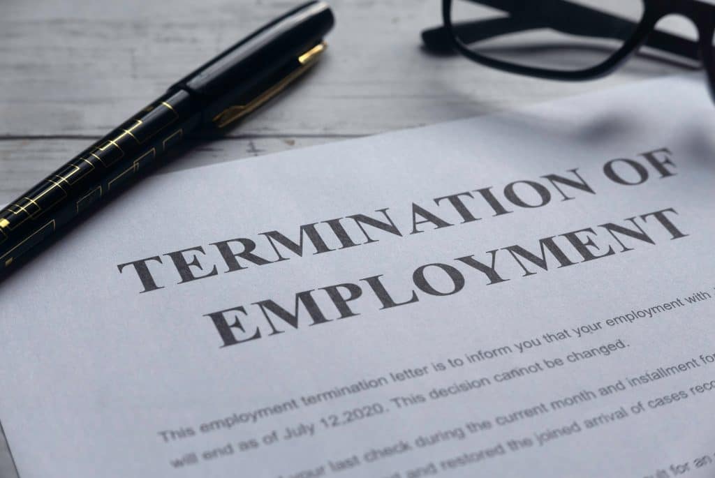 Termination of employment letter